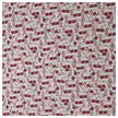Baumwoll-Popelin Blümchen bordeaux und rosa