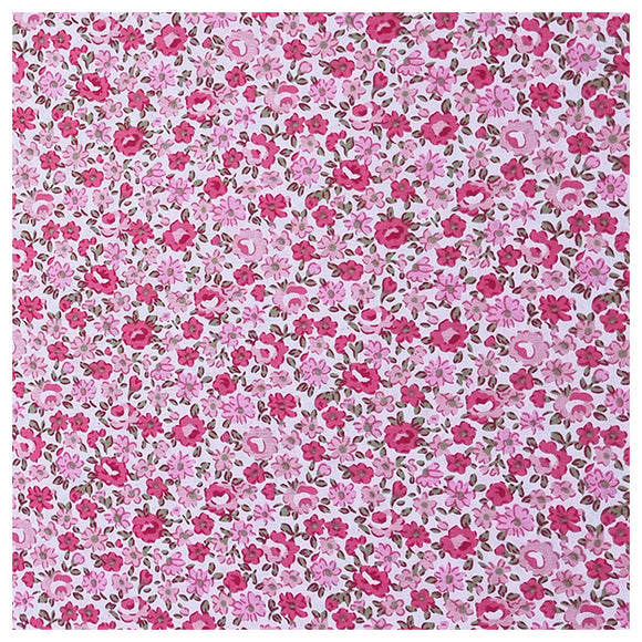 Baumwoll-Popelin Rosen pink und rosa