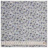 Baumwoll-Popelin Rosen jeansblau und blau