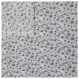 Baumwoll-Popelin Rosen jeansblau und blau