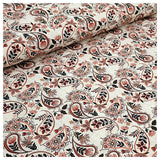 Baumwoll-Popelin Digital Paisley mit Blumen