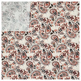 Baumwoll-Popelin Digital Paisley mit Blumen