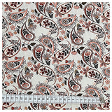 Baumwoll-Popelin Digital Paisley mit Blumen