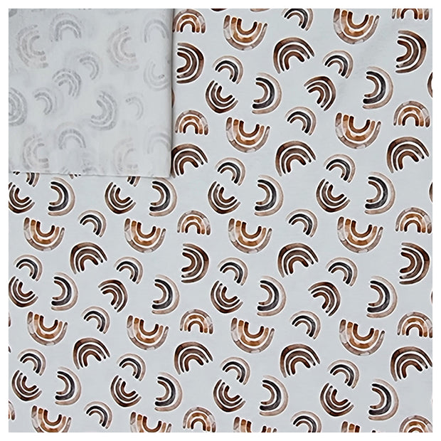 Jersey Digital Regenbogen braun und grau