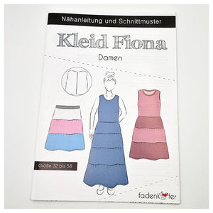 Papierschnittmuster Kleid Fiona Damen Größe 32-58