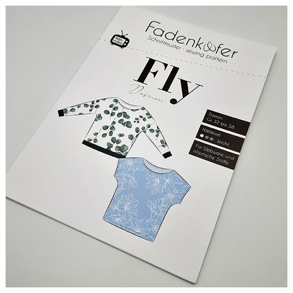 Papierschnittmuster Shirt - Fly Damen Größe 32-58