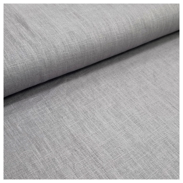 Leinen uni grau