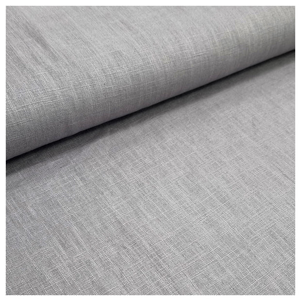 Leinen uni grau