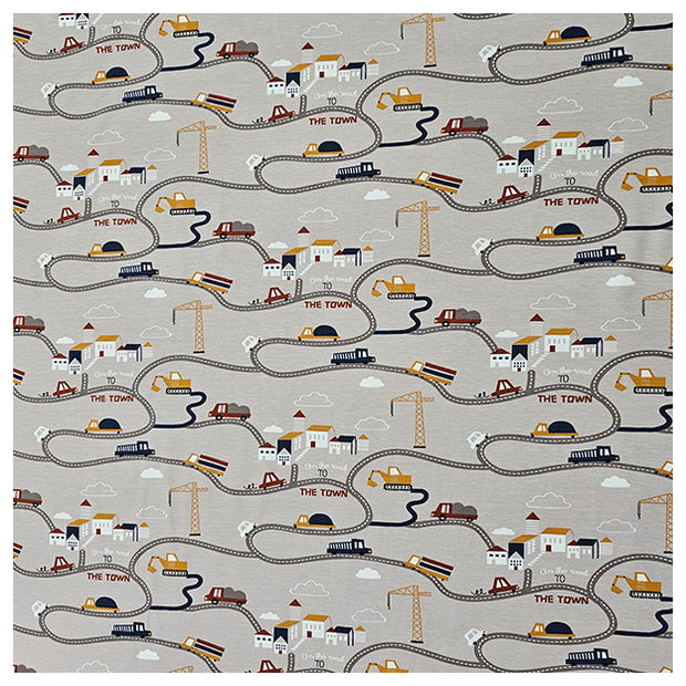 Jersey Straße mit Fahrzeugen sand