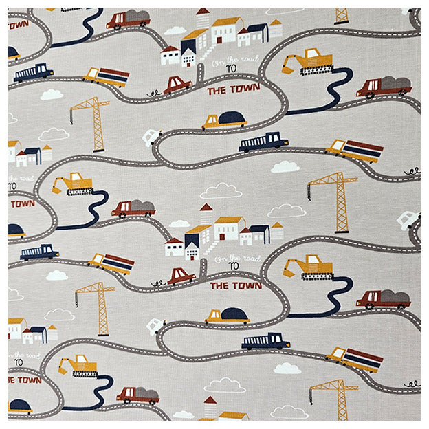 Jersey Straße mit Fahrzeugen sand