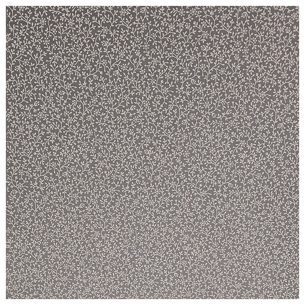 Baumwollsatin Pflanzen grau und rosa