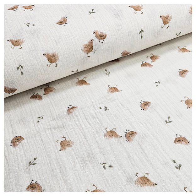 Musselin Kücken wollweiß