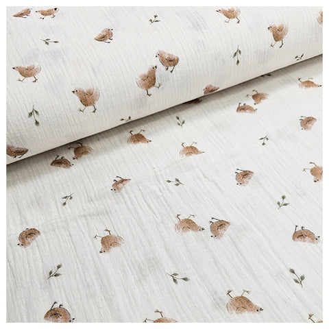 Musselin Kücken wollweiß