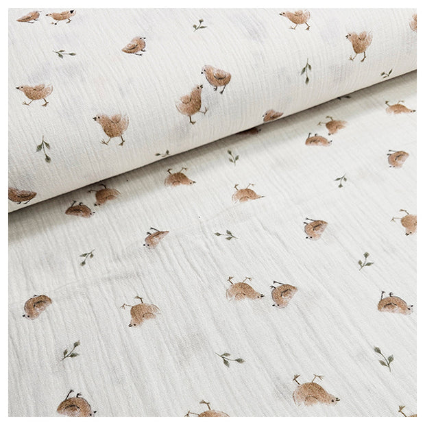 Musselin Kücken wollweiß