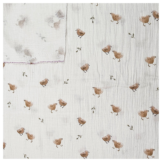 Musselin Kücken wollweiß