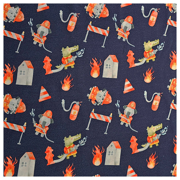 Jersey Digital Feuerwehrtiere blau