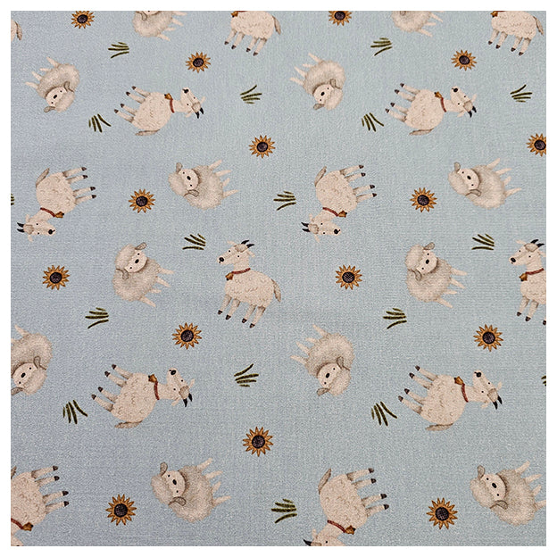 Jersey Digital Ziegen und Schafe blau