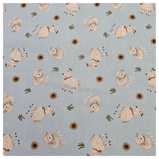 Jersey Digital Ziegen und Schafe blau