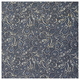 Micro Viskose Leinen Paisley blau