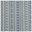 Baumwollsatin Paisley mit streifen in blau