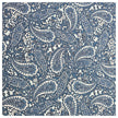 Baumwollsatin Paisley in blau