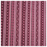 Baumwollsatin Paisley mit streifen in bordeaux