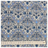 Canvas fein Ornamente blau