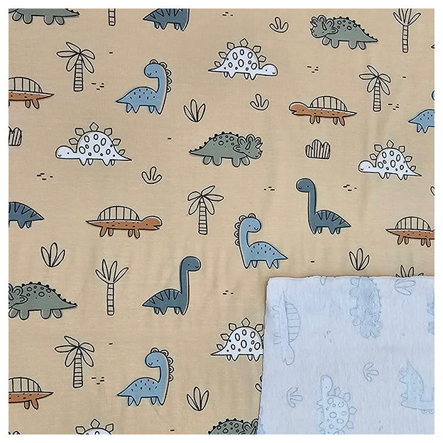 Jersey Dinosaurier beige