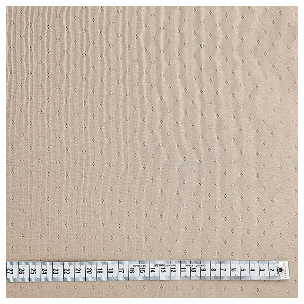 Jersey Ajour uni beige