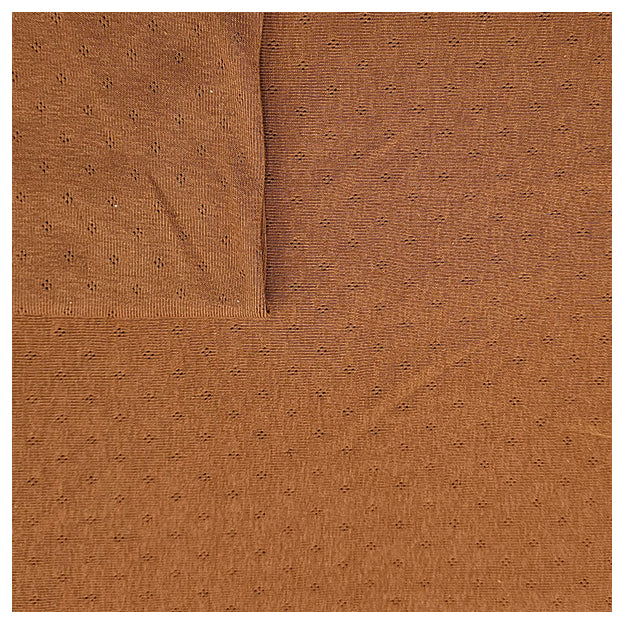 Jersey Ajour uni karamel