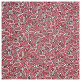 Baumwollsatin Paisley in rosa und rot