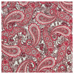 Baumwollsatin Paisley in rosa und rot
