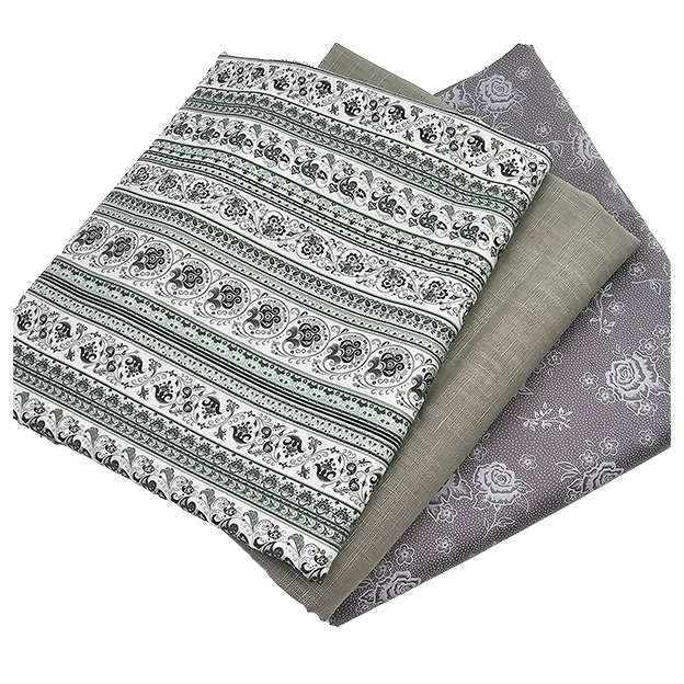 Trachten Stoffpaket alt grün und grau mit Schürze