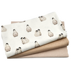 Jersey Stoffpaket Pinguine und Ajour Jersey mit Bündchen