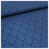 Baumwolle Ornament Halbdruck in blau