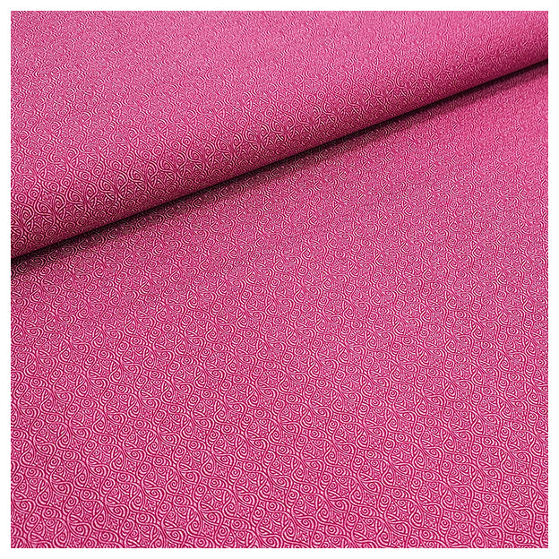 Baumwolle feines Muster Halbdruck in magenta