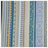Baumwollsatin Siena blau, gelb und grün