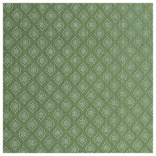 Baumwolle kleine Ornamente Halbdruck in grün