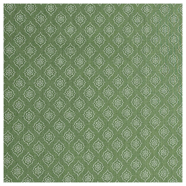 Baumwolle kleine Ornamente Halbdruck in grün