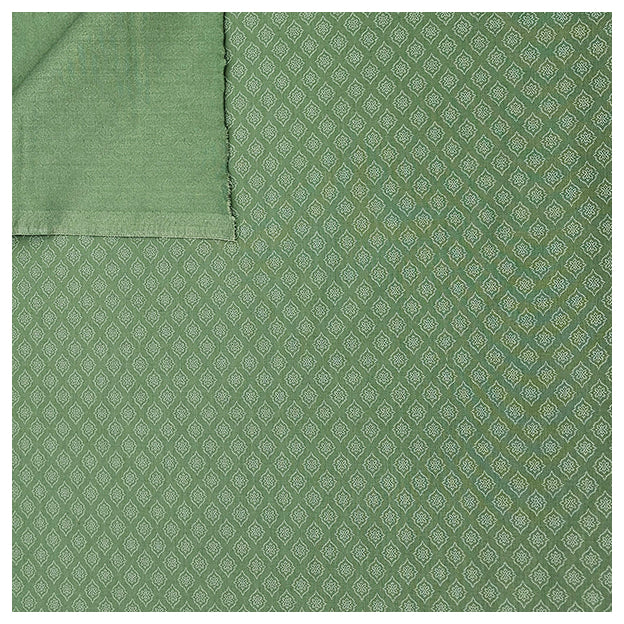 Baumwolle kleine Ornamente Halbdruck in grün