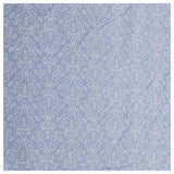 Baumwolle Halbdruck Ornamente hellblau und weiß
