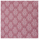 Baumwollsatin Siena Ornamente rosa und weiß