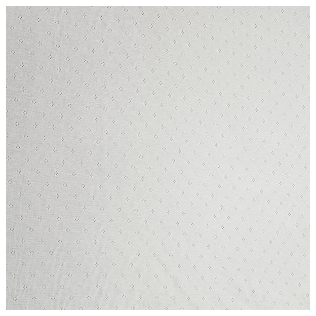 Jersey Ajour uni naturweiß