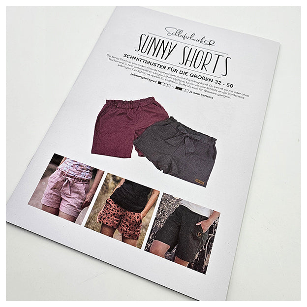 Papierschnittmuster sunny Shorts Damen 32-50