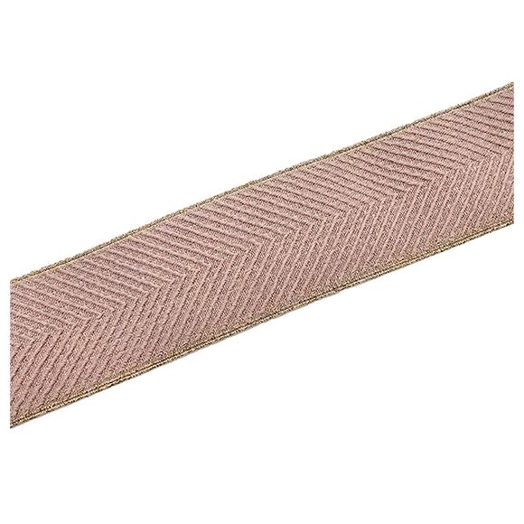Elastic Band Fischgräte rosa und gold 5cm