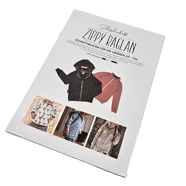 Papierschnittmuster Jacke Zippy Raglan 62-146