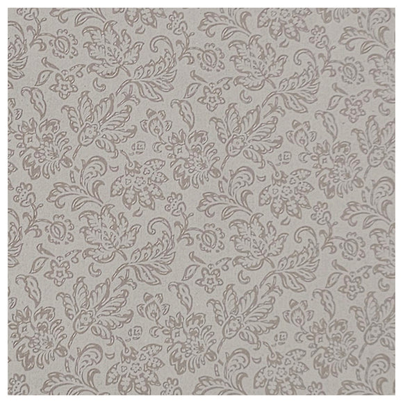 Baumwolle Blumen und Pflanzen beige mit braun
