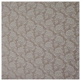 Baumwolle Blumen und Pflanzen braun mit beige