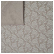 Baumwolle Blumen und Pflanzen braun mit beige