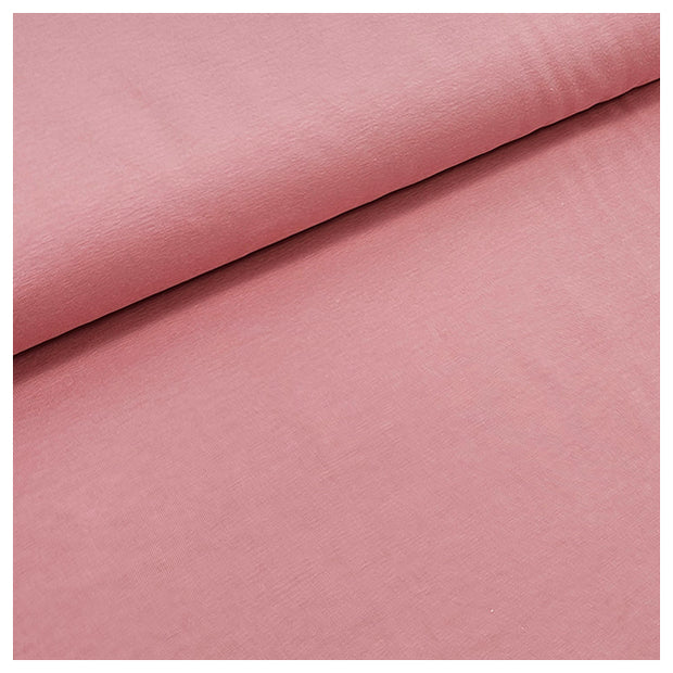 Baumwolljersey uni rose